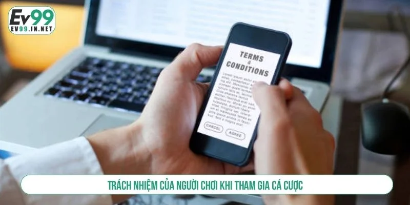 Chi tiết về trách nhiệm của người chơi khi cá cược