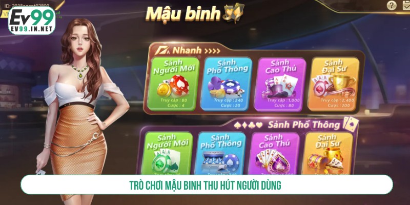 Trò chơi Mậu binh thu hút người dùng